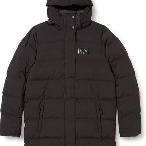 Waterproof winter jacket with high loft insulation, detachable hood, and YKK zipper