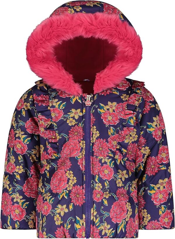 LONDON FOG girls Snowsuit With Snowbib and Puffer Jacket - Image 4