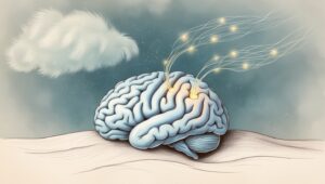 Brain processing memories during sleep.
