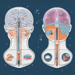 Visual representation of REM and non-REM sleep stages.